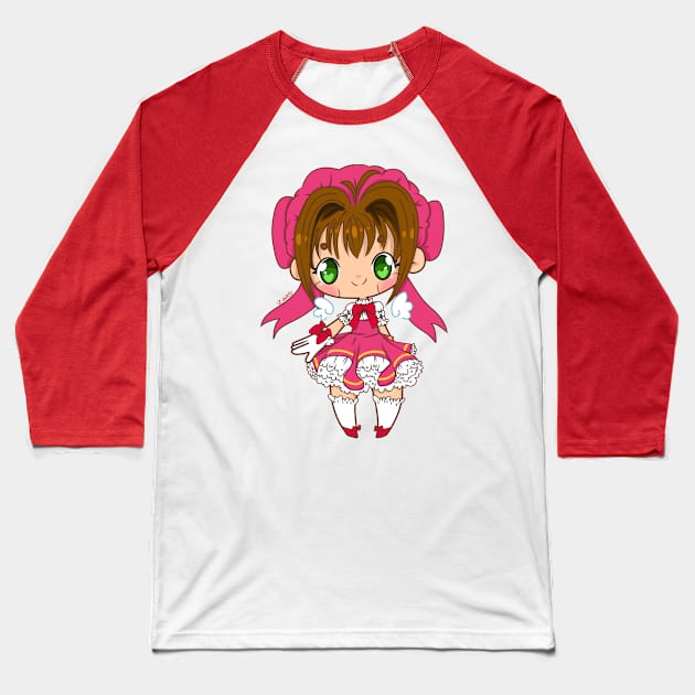 chibi Sakura Baseball T-Shirt by Zars